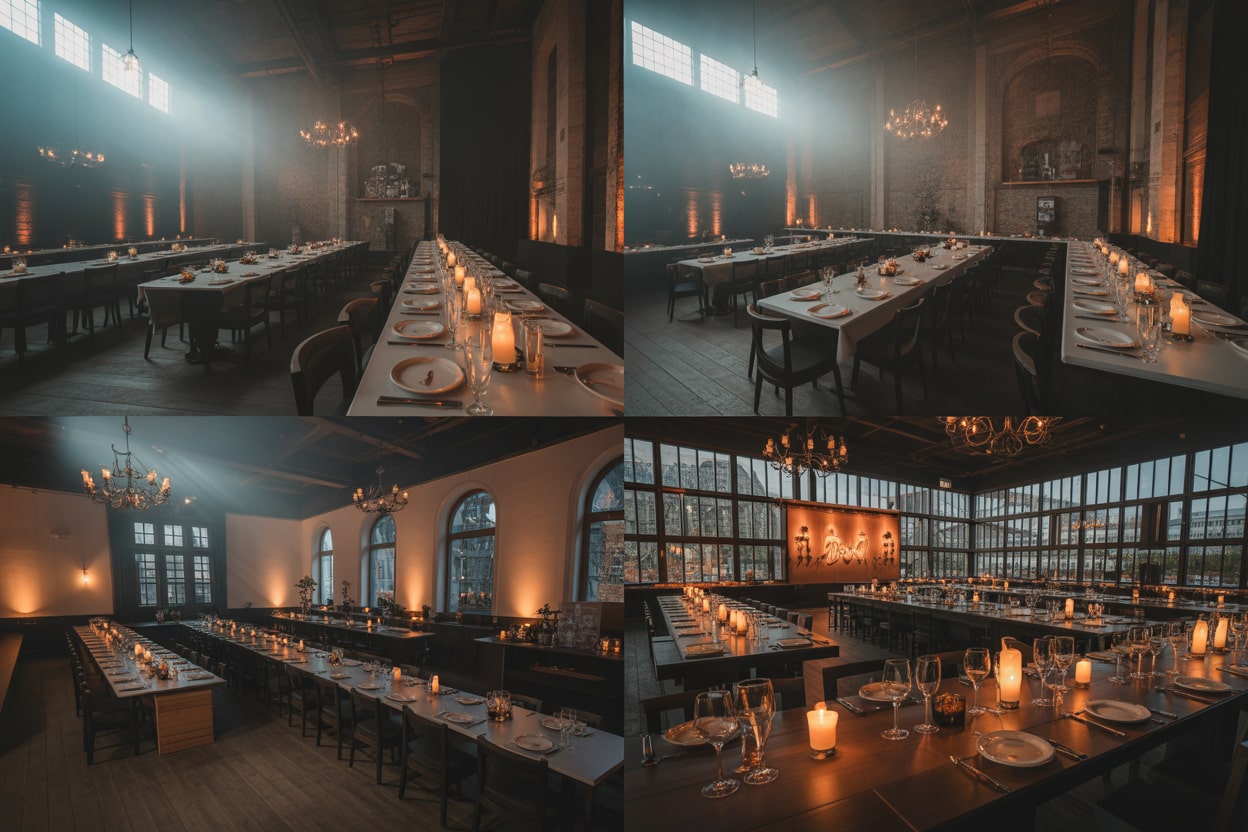 Halloween-Eventlocations in NRW im Vergleich Vergleich stilvoller Halloween-Veranstaltungsorte in NRW wie Industriehalle und Loft