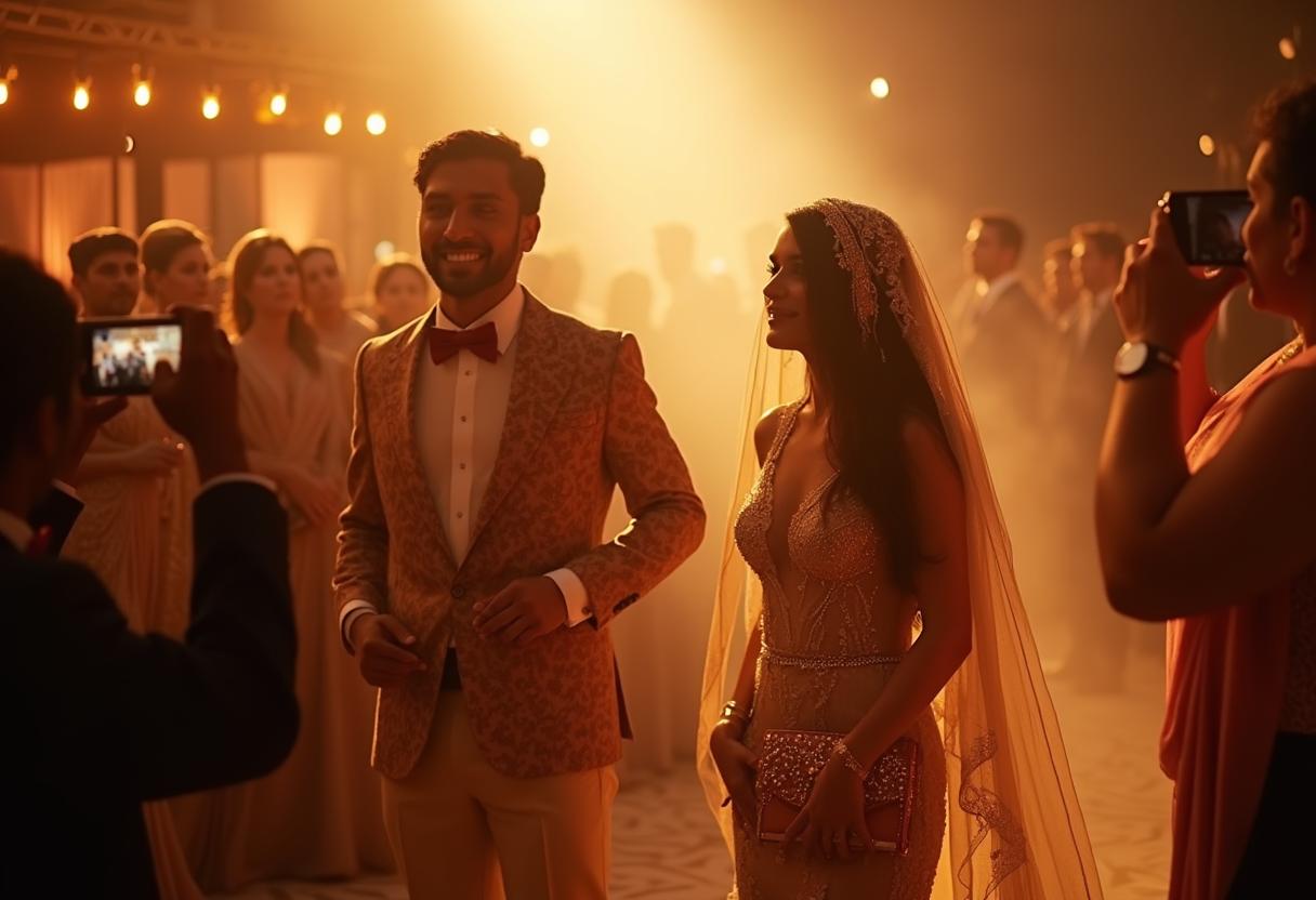 Moderne trifft auf Jahrhunderte – arabische Hochzeit zwischen Wandel und Wurzeln Arabische Hochzeit mit traditioneller Musik und modernen Elementen wie DJ und Smartphone